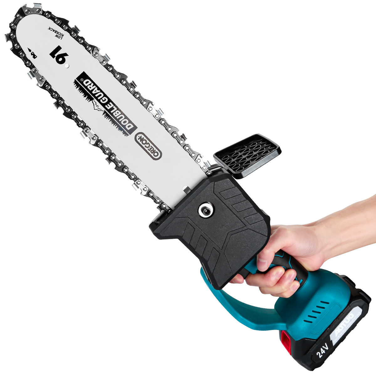 550W Mini Electric Chain Saw One-Hand Woodworking Lithium Battery Pruning Chainsaw Wood Cutter Cordless also Rechargeable (imported)