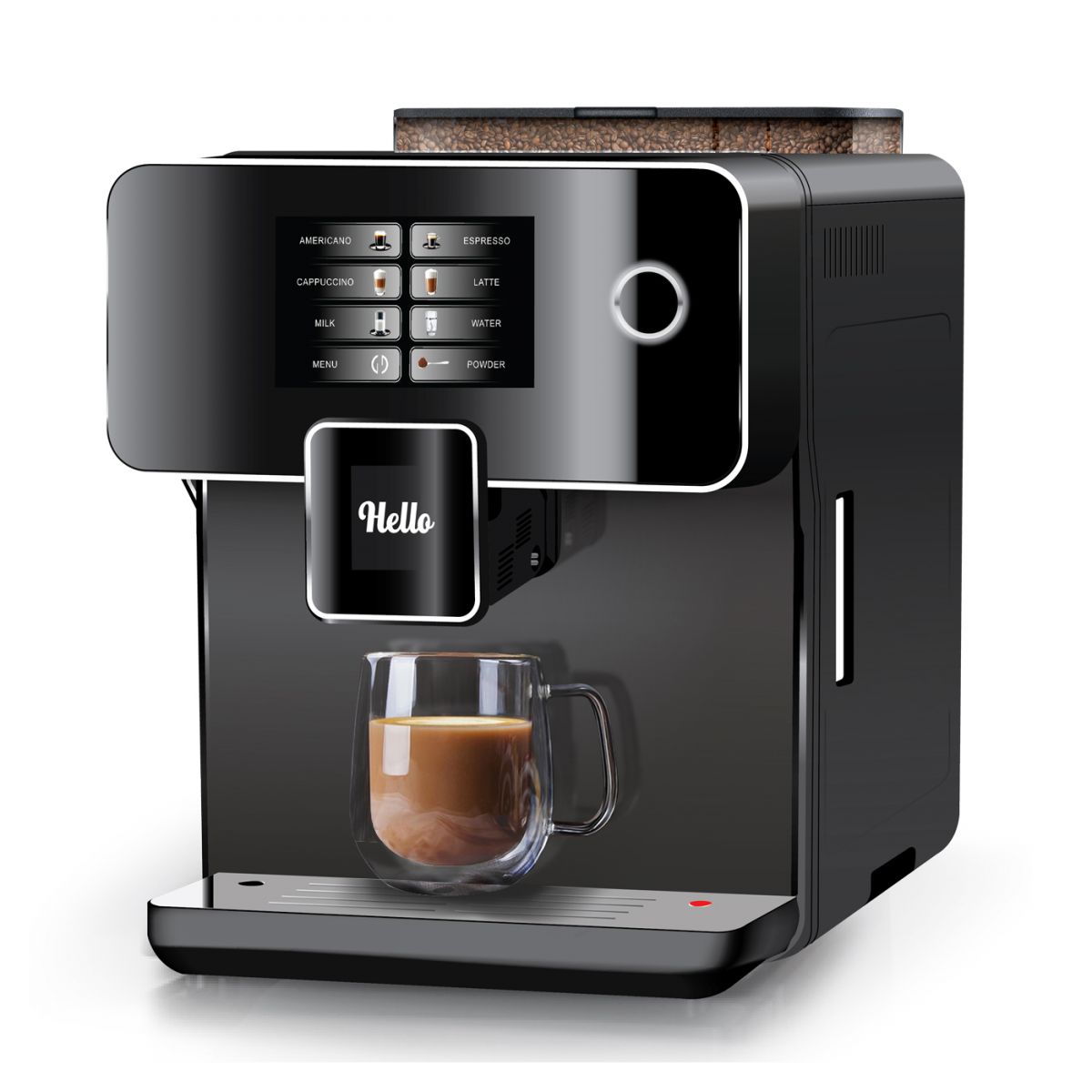A10 automatic espresso machine/Touch Screen Display commercial automatic coffee machine (imported)