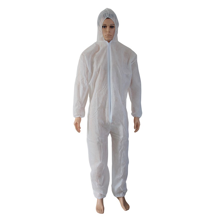 PPE 50gsm PPE Work Protection Suit Medical Disposable Coverall Clothing (imported)