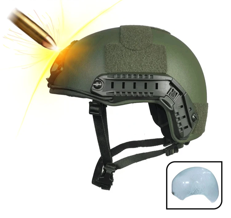Tactical Bulletproof Helmets NIJ IIIA level, with inner material UHWMPE Fabric (imported seafreight) ex vat