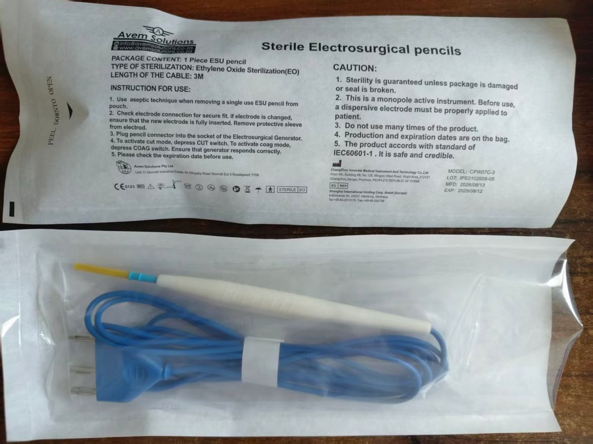 Imported Disposable Hand controlled ESU Pencil with finger switch (ex vat)