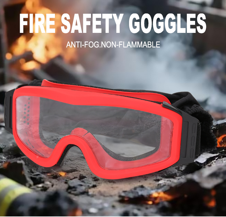 Imported Fireman Safety CE Certified EN166 Anti-Fire & Anti-Fog Firefighting Goggles (ex vat)