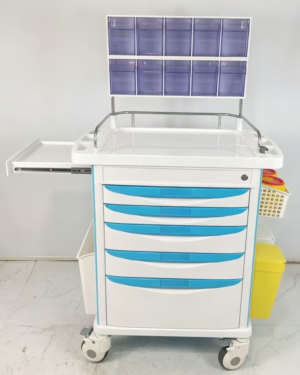 Imported ABS Multifunction Plastic Emergency Hospital Medical Care Trolley Cart (ex vat)